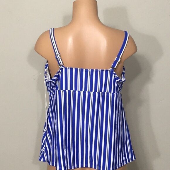 Stripe tankini top. NWT - Picture 4 of 8